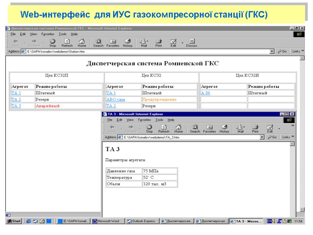 26/11/2017 17 Web-интерфейс для ИУС газокомпресорної станції (ГКС)